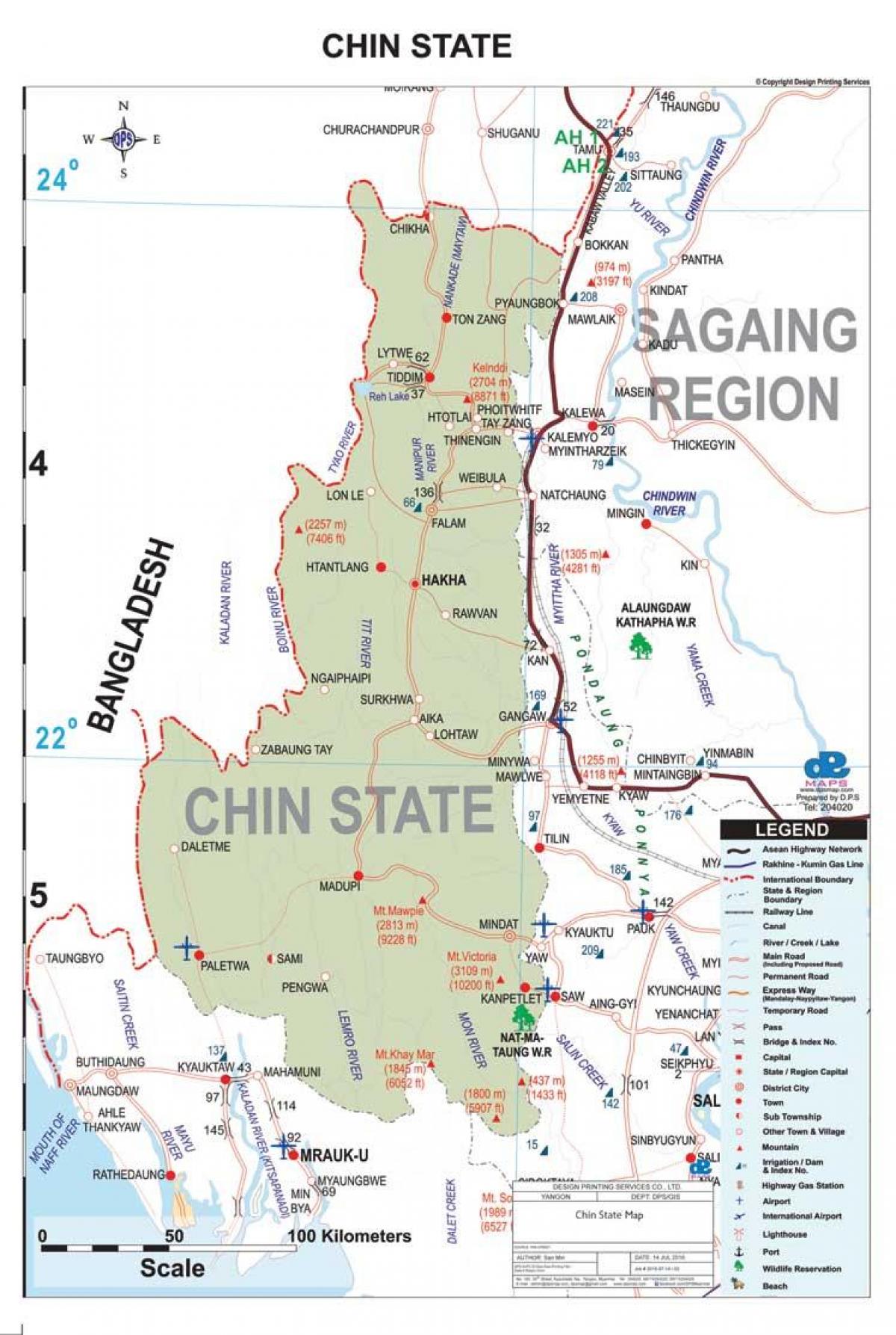 Mapa ng baba estado Myanmar