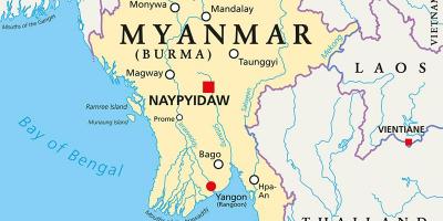 Myanmar mapa ng bansa