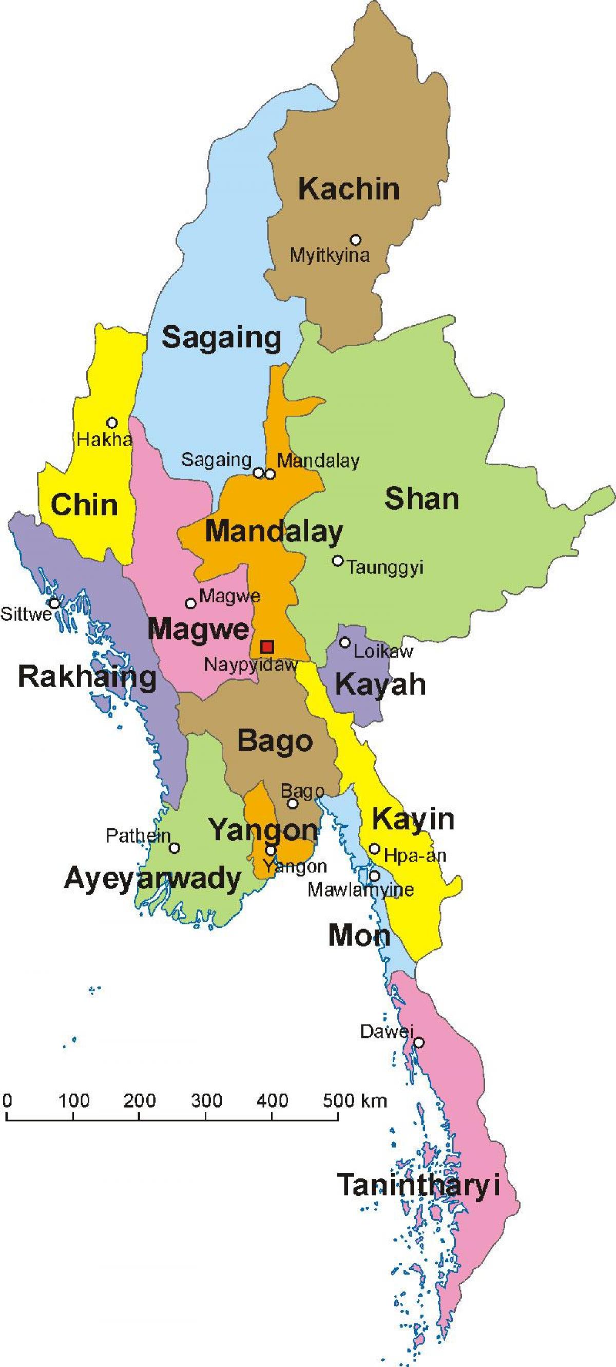 Myanmar mapa ng larawan