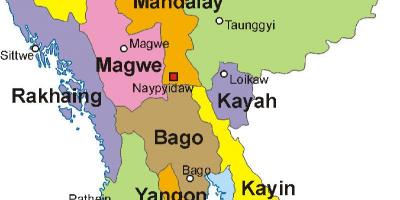 Myanmar mapa ng larawan