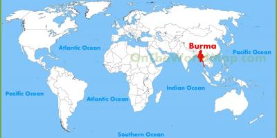 Burma lokasyon sa mapa