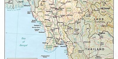 Offline Myanmar mapa
