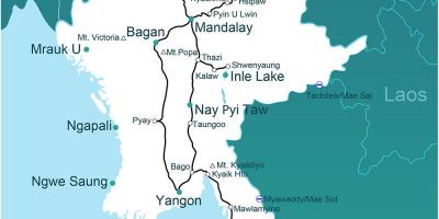 Isang mapa ng Myanmar